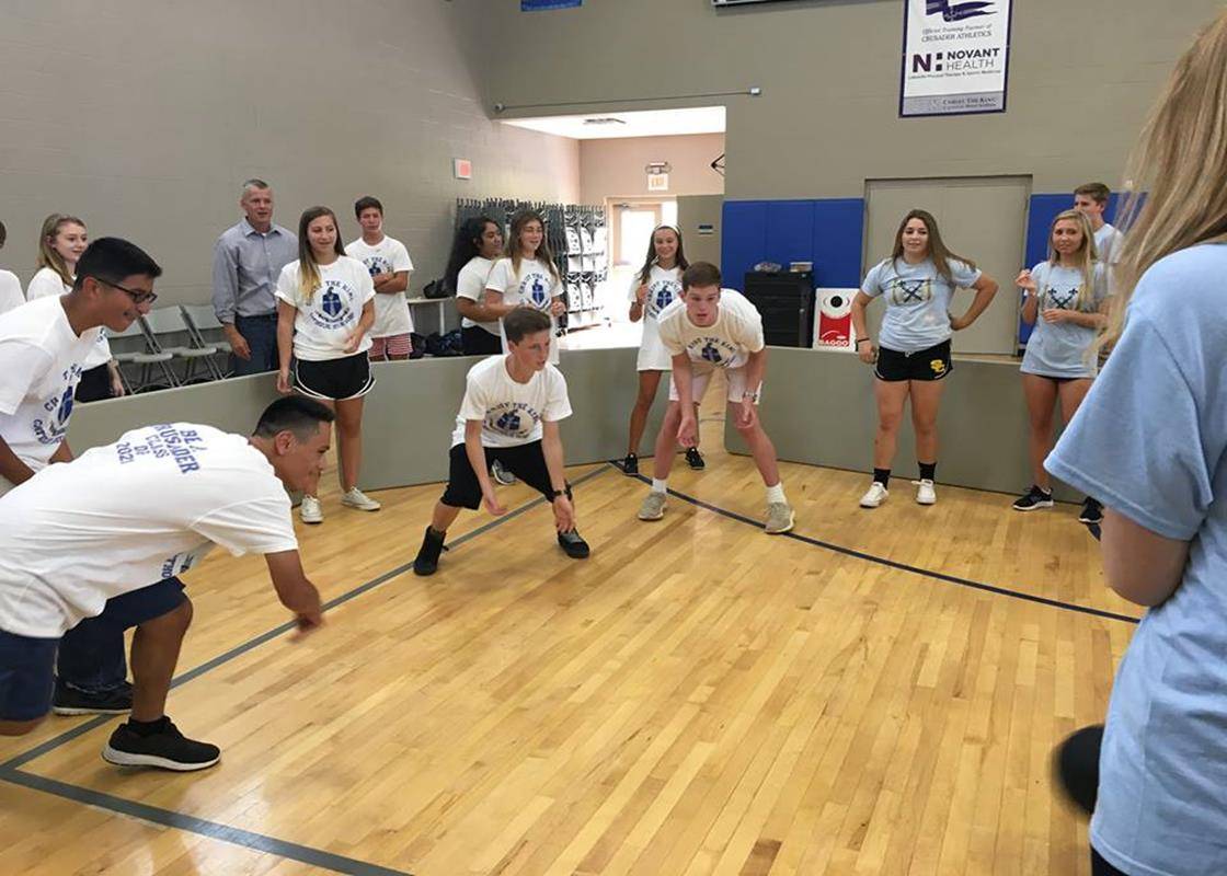 HUNTERSVILLE — The first house competition of the year at Christ the King High School. (Photo via Facebook)