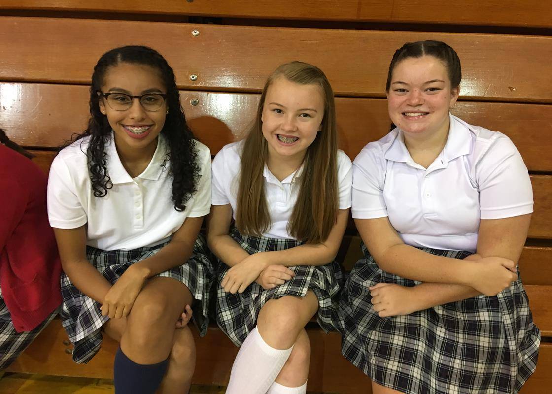 WINSTON-SALEM — Eighth grade students at Our Lady of Mercy School are ready to start their last year. (Photo provided by Katrina Capistrano)