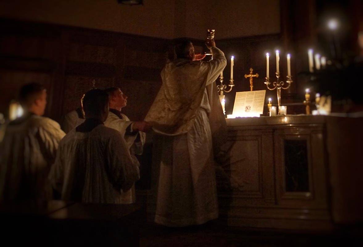 LINVILLE — Rorate Mass held early Dec. 16 at St. Bernadette Church. (Photos provided by Cindy S Giarrusso)