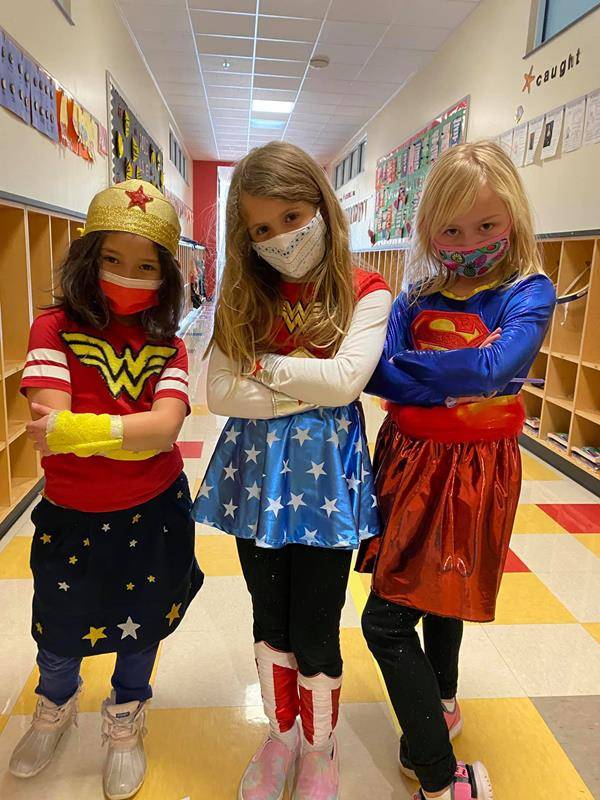 HIGH POINT — Students at Immaculate Heart of Mary School dressed up in superhero costumes in honor of all our healthcare and frontline workers in the community. (Photos via Facebook)