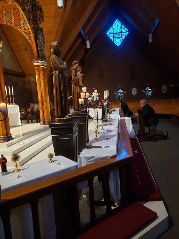 The special evening was an opportunity to learn more about and venerate saints including St. John Vianney, St. John Neumann, St. Ignatius of Loyola, St. Teresa Benedicta of the Cross (Edith Stein), St. Elizabeth Ann Seton and more.