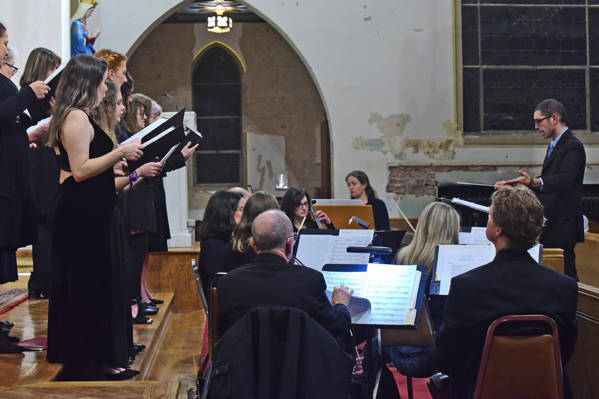 The Sacred Music for Advent and Christmas was held at St. Patrick Cathedral in Charlotte on Dec. 3. Watch full video of the concert: https://youtu.be/6wZdP22IF0Q (Photo by James Sarkis)