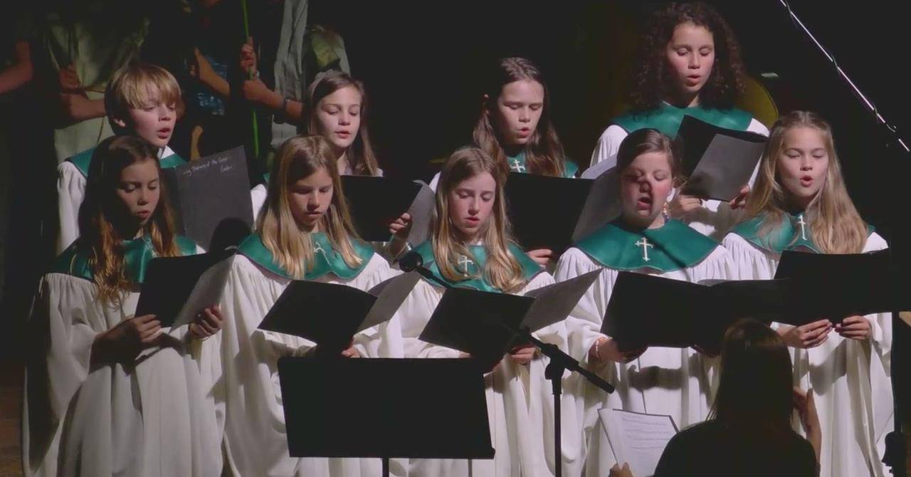 St. Gabriel School students perform Living Stations of the Cross. (Provided photos)