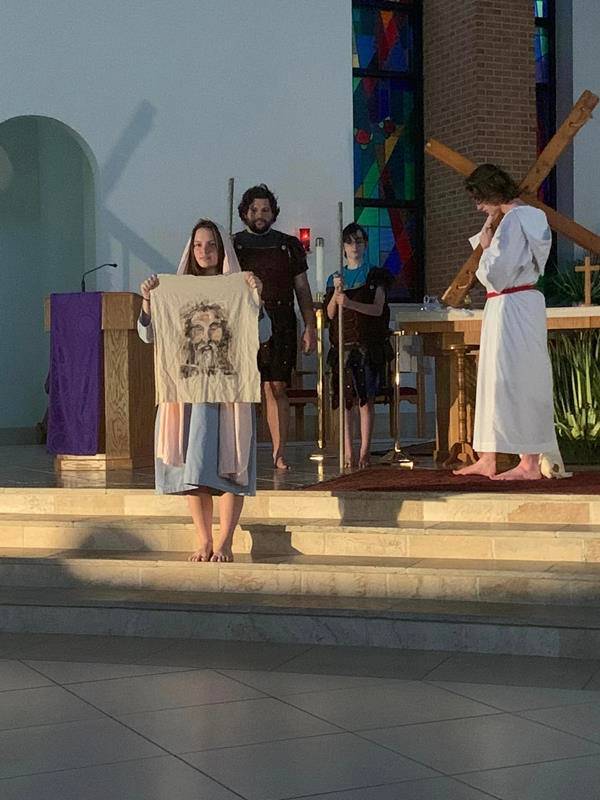 St. Therese Youth Ministry performed their Living Stations of the Cross on March 31. (Provided photos.)