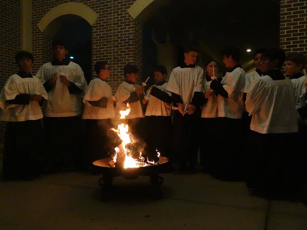 Easter Vigil at St. Mark Church in Huntersville. (Photos by Amy Burger)