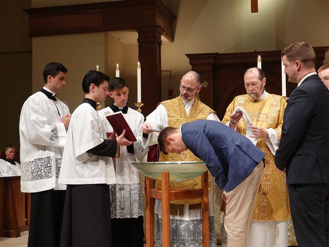 Easter Vigil at St. Mark Church in Huntersville. (Photos by Amy Burger)