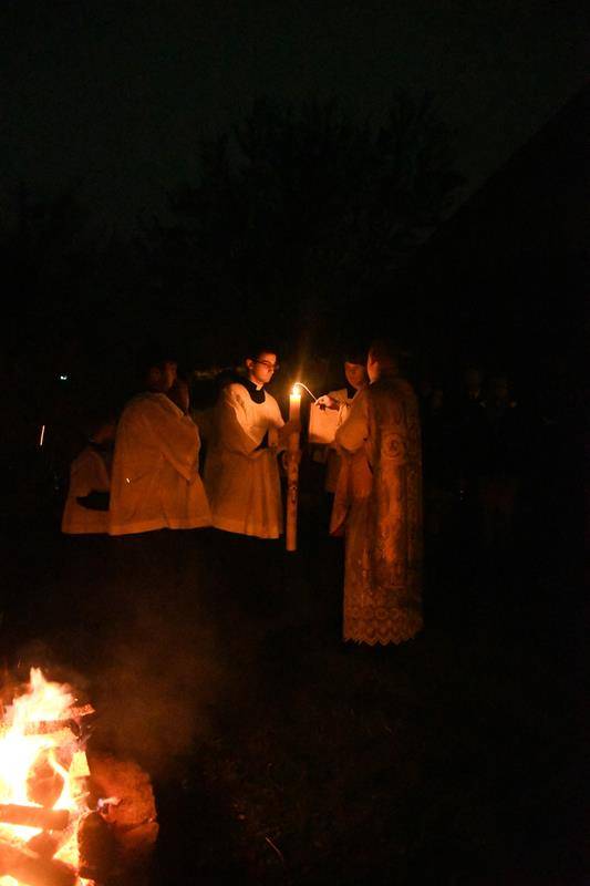 Easter Vigil at St. Elizabeth Church in Boone. (Photos by Amber Mellon)