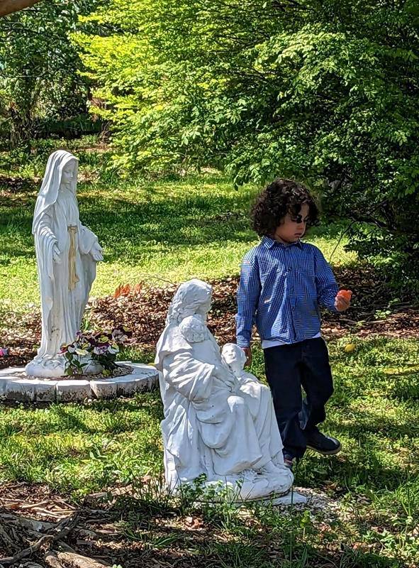 Easter Sunday Mass at Good Shepherd Church in King followed by egg hunt and hospitality. (Provided photos)