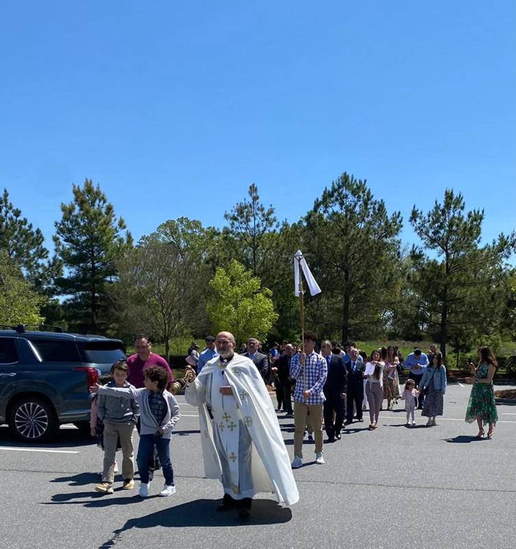 St. Stephen Maronite Church celebrated Easter with a procession and an Easter egg hunt. (Provided photos)