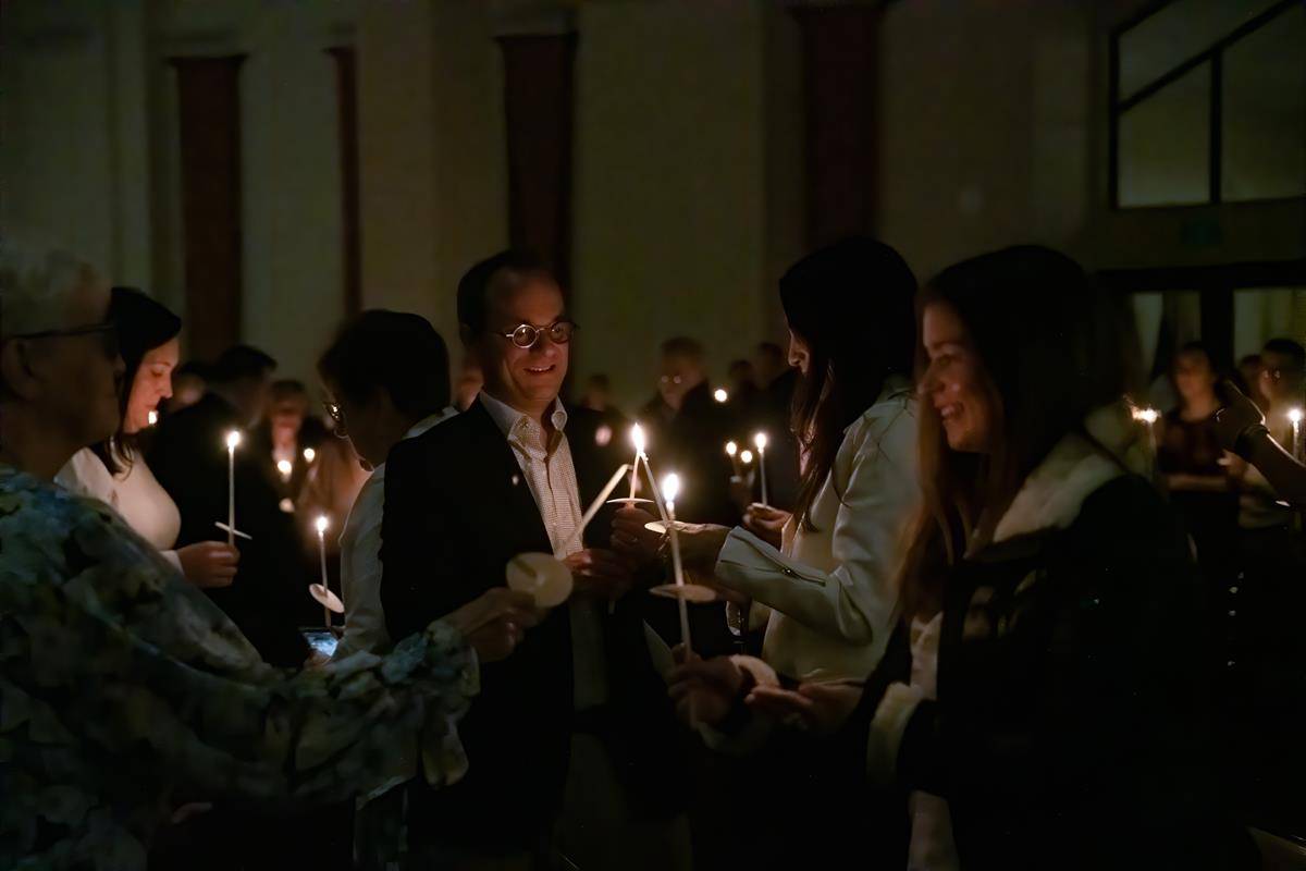 Easter Vigil at St. Pius X in Greensboro. (Photos by Maryann Luedtke)