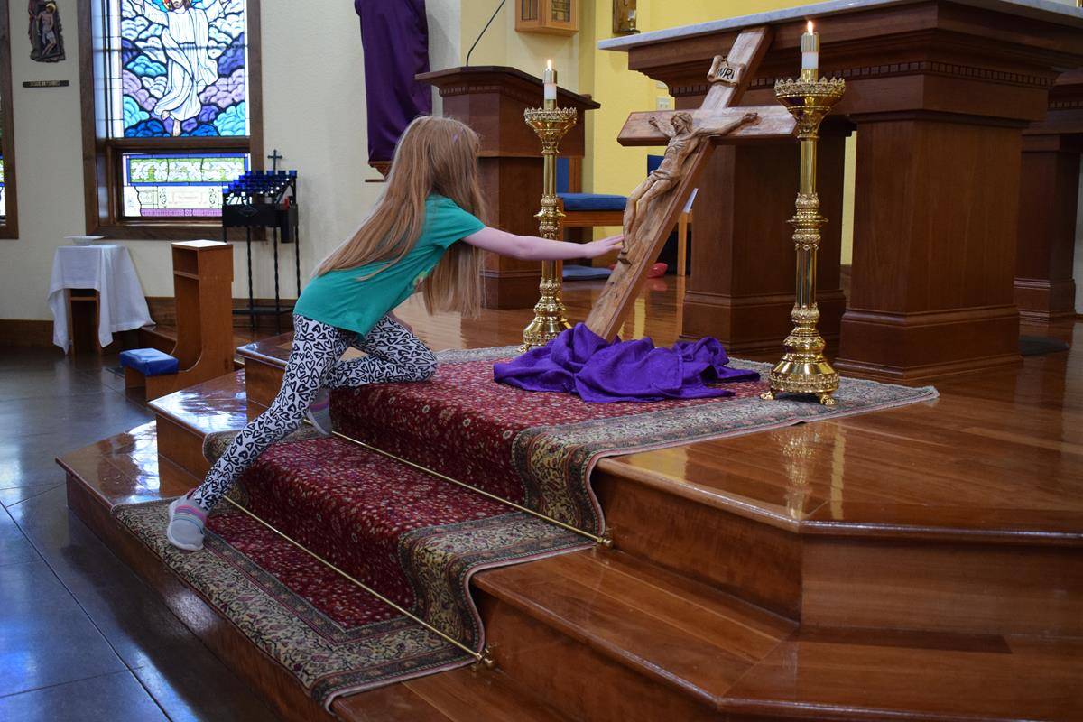 Good Friday from St. John the Evangelist Church in Waynesville. (Photos provided by Susie Bryson)
