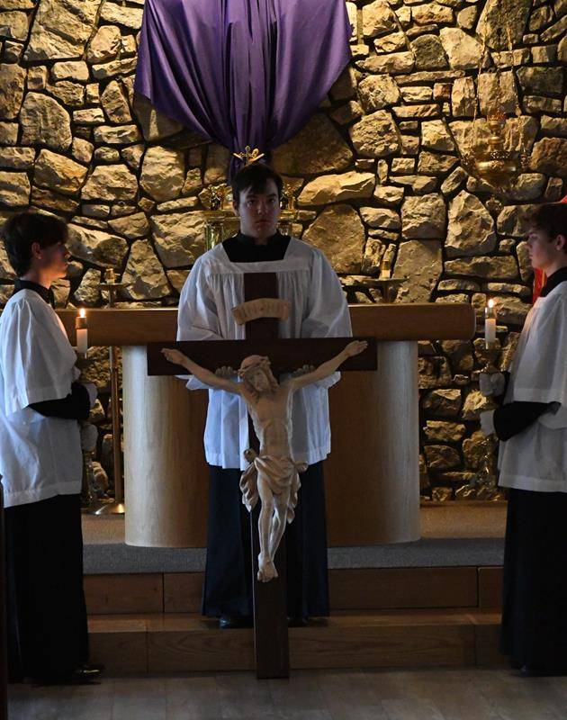 Good Friday at St. Elizabeth Church in Boone. (Photos by Amber Mellon)