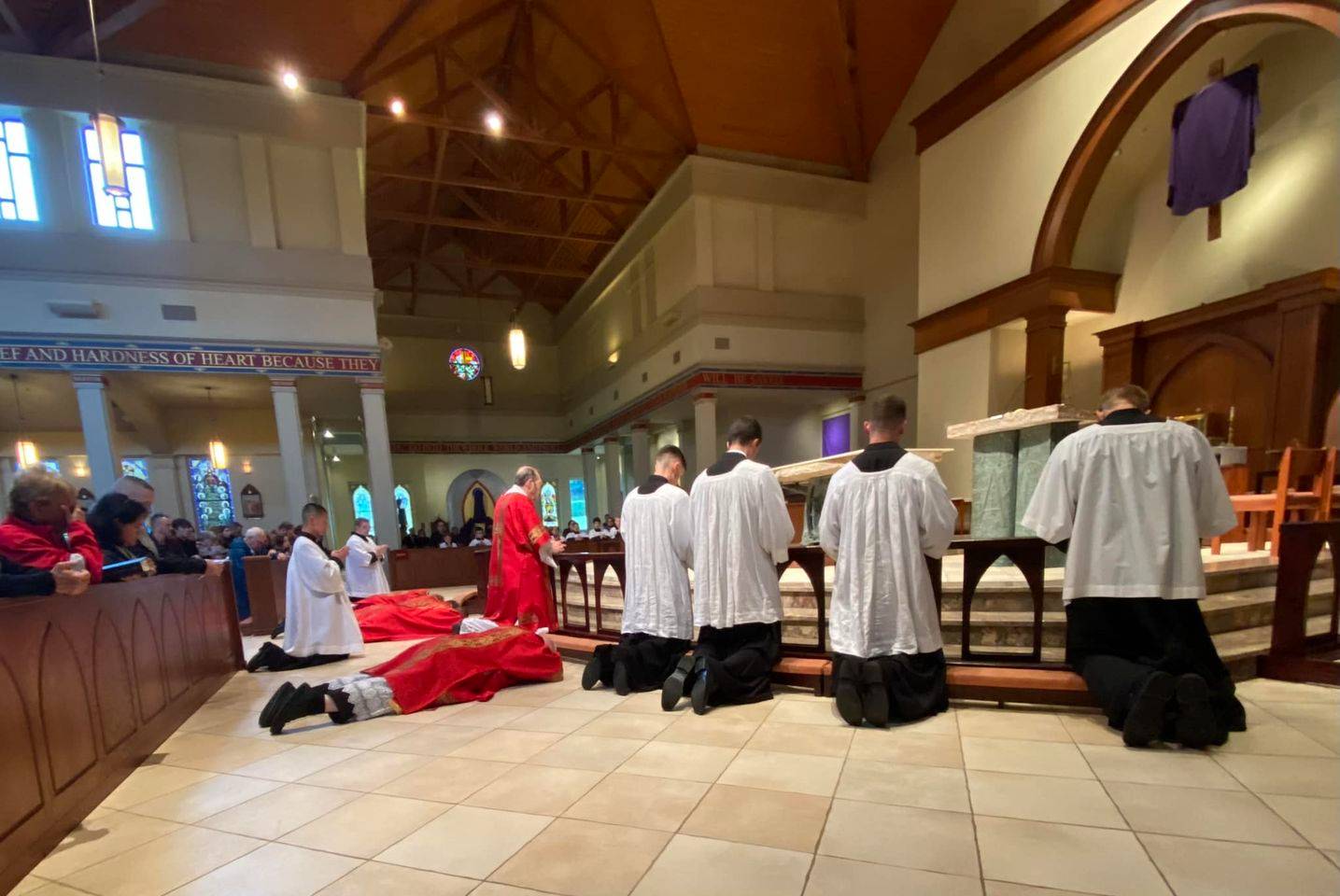 Veneration of the Cross at St. Mark Church in Huntersville