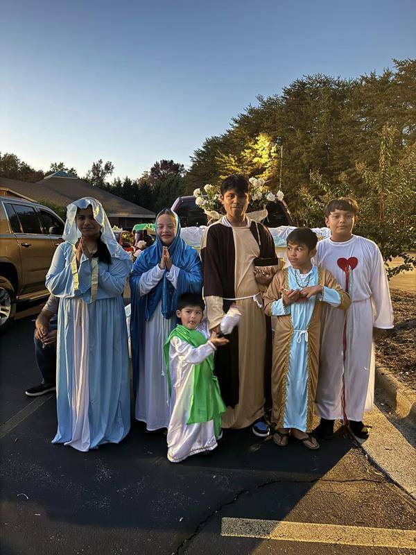 Holy Cross Church held a trunk-or-treat on Oct. 28. Everyone was invited to dress up as a favorite saint, angel or biblical figure.