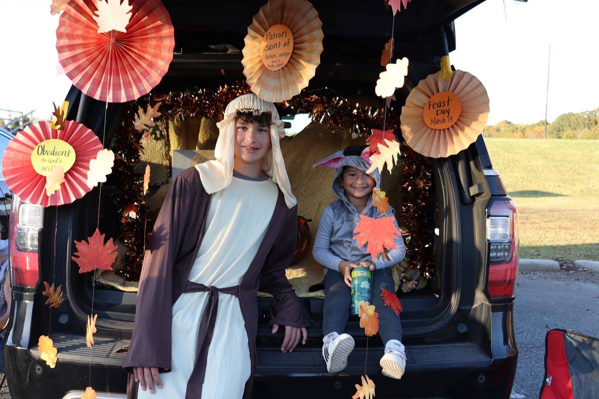 Sacred Heart School students researched a saint and brought them to life!