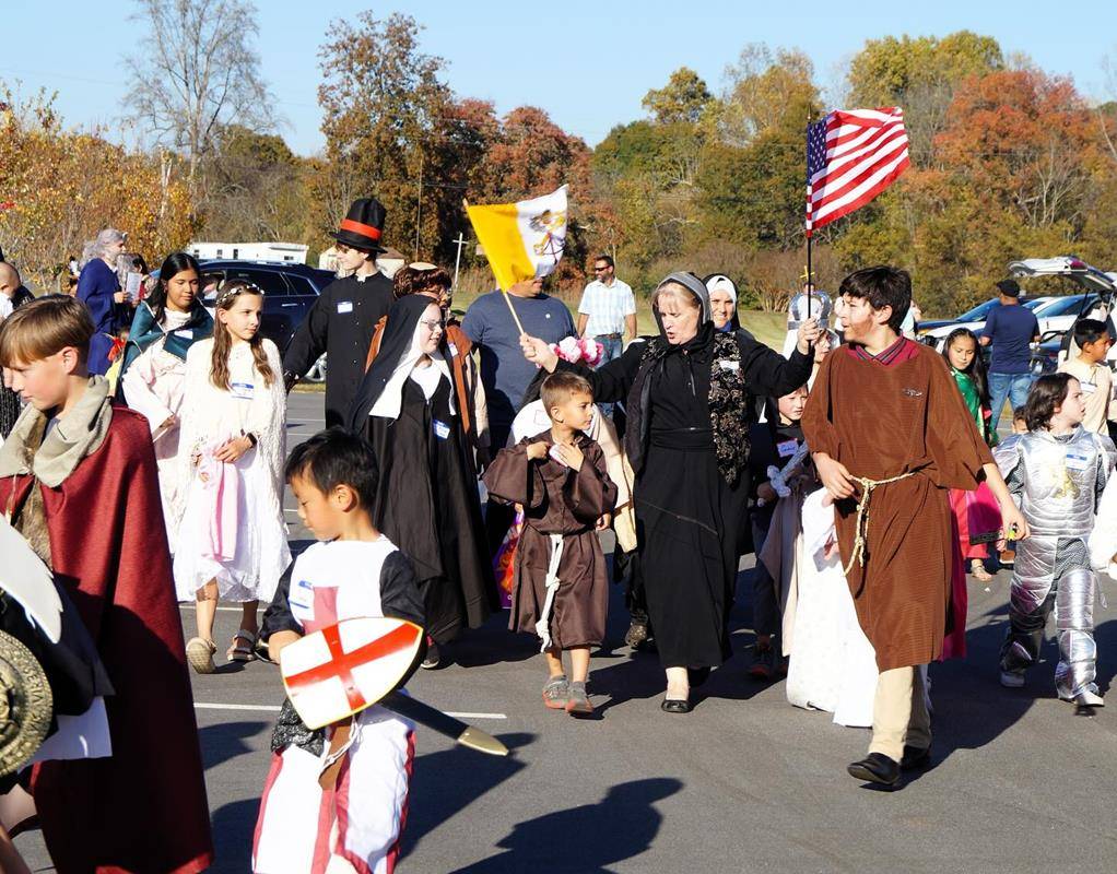 St. Dorothy Church All Saints’ Day celebration featured children and adults dressed as their favorite saint.