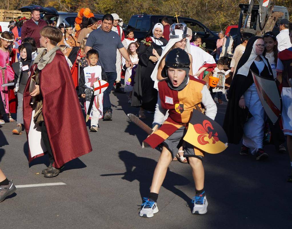 St. Dorothy Church All Saints’ Day celebration featured children and adults dressed as their favorite saint.