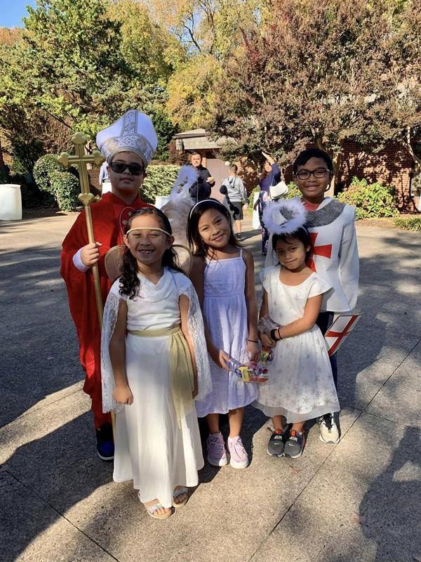 All Saints’ Day celebration at St. Thomas Aquinas Church in Charlotte.