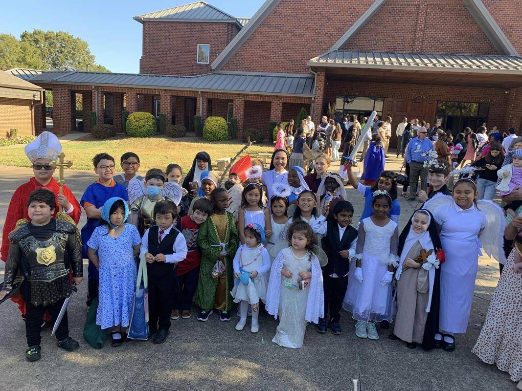 All Saints’ Day celebration at St. Thomas Aquinas Church in Charlotte.