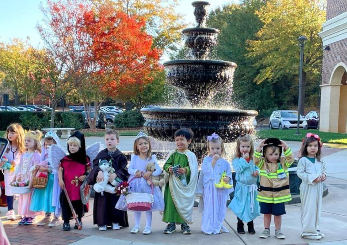 St. Mark School celebrates All Saints' Day.