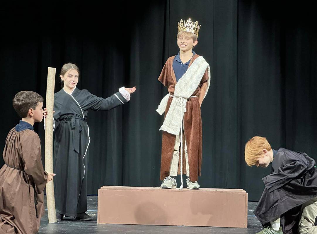 The play was written, directed, and artistically designed by friends of ICS.
