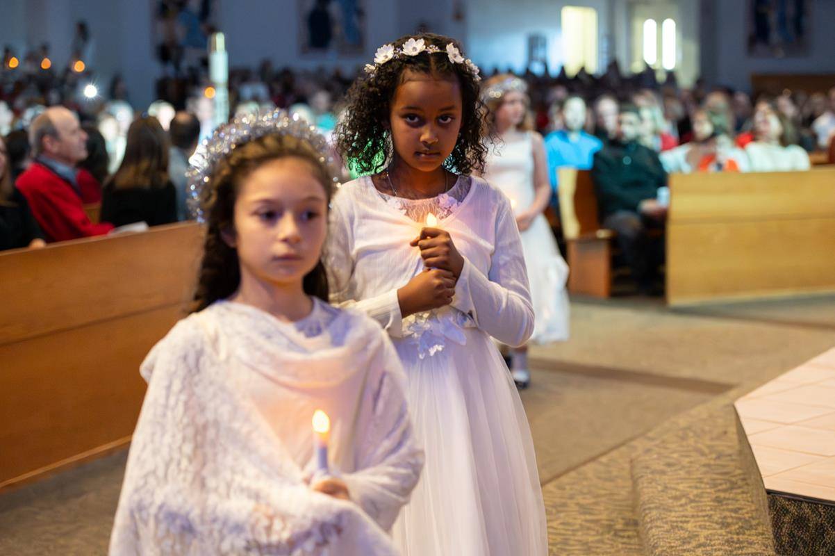 Parents, faculty and students of St. Matthew School enjoyed the 3rd grade Christmas Cantata on Dec. 11.