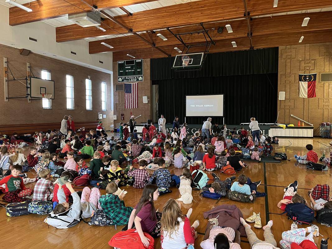 For Christmas week at St. Patrick School in Charlotte, it snowed
