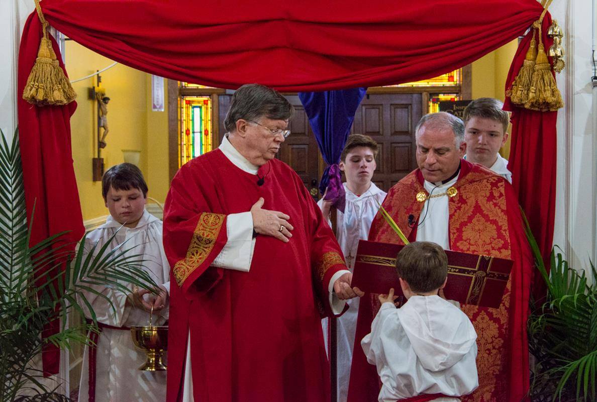 Palm Sunday at Holy Spirit Church in Denver. (By Doreen Sugierski)