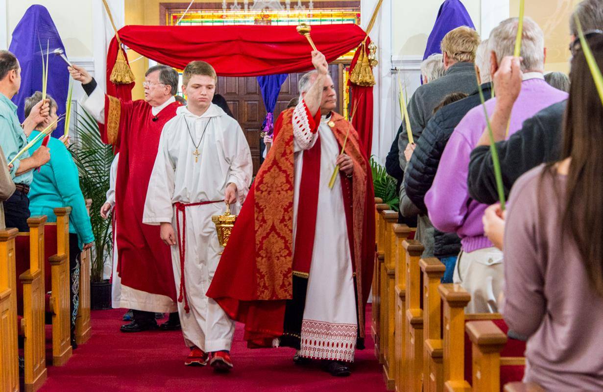 Palm Sunday at Holy Spirit Church in Denver. (By Doreen Sugierski)