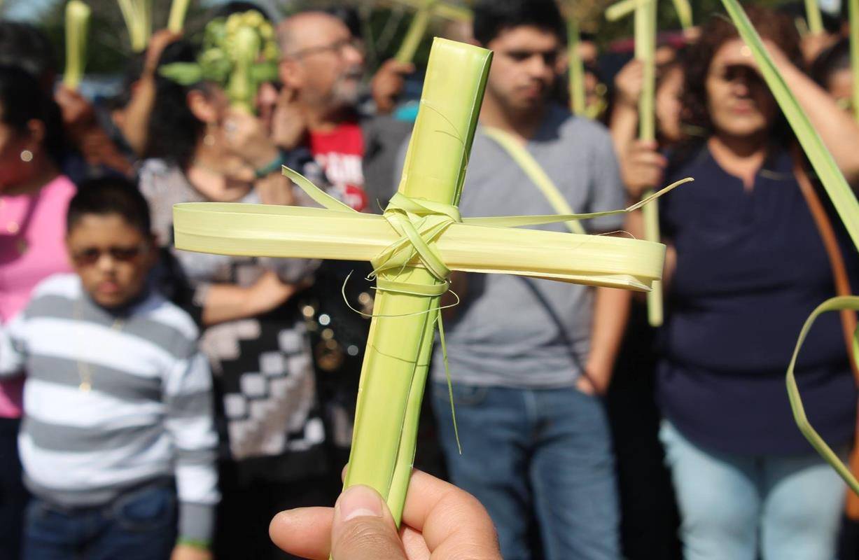 Palm Sunday Mass at Divine Redeemer Church in Boonville. (By Sergio Lopez)