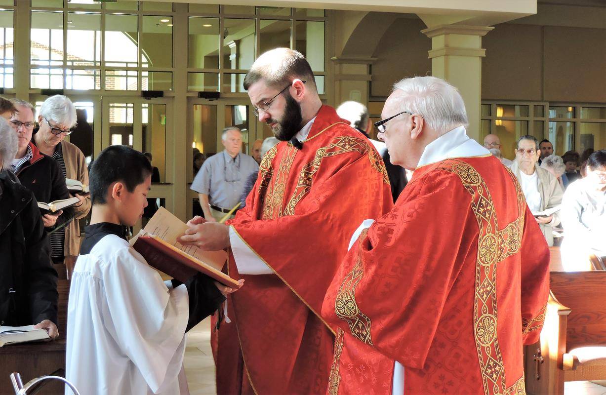 Palm Sunday at St. Mark Church in Huntersville. (By Amy Burger)
