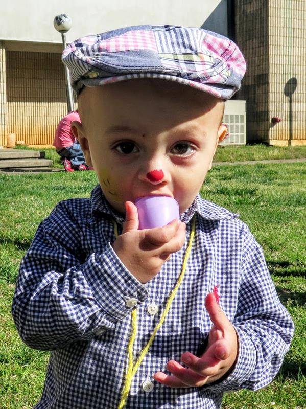 Enjoying the Easter egg hunt at St. Philip Church in Statesville (Photo by Connie Ries)